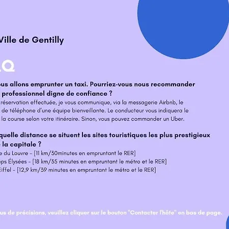 Paris Equipe - Rer B Apartment Gentilly